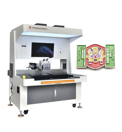 Automatic Enamel Pin Badge Filling Machine - Precision Color Filling for Artisan and Industrial Production